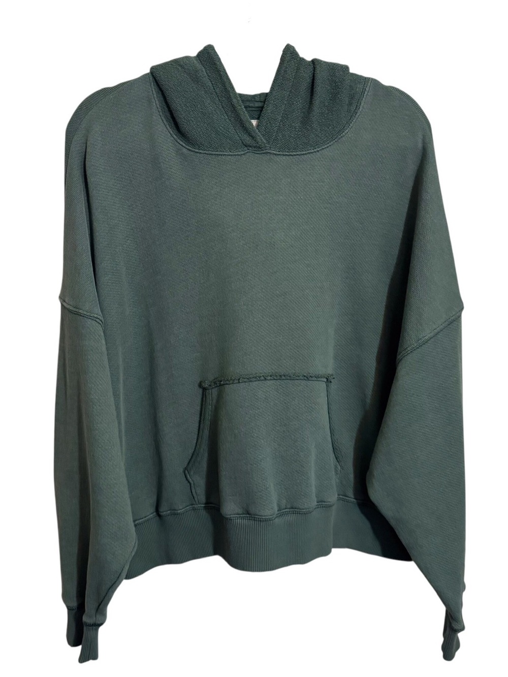 American Eagle Size Large Green Oversized Hoodie Sweater Lounge Casual Stretch
